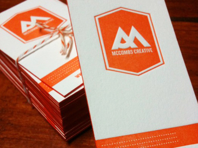 New Business Cards (letterpressed) branding business card letterpress