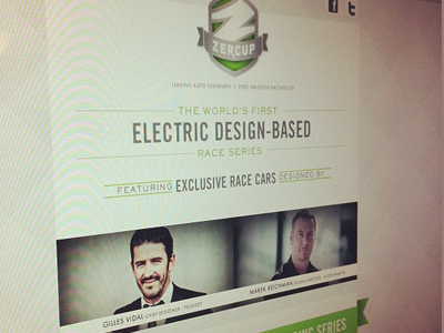 Zercup Shot branding electric f1 green racing