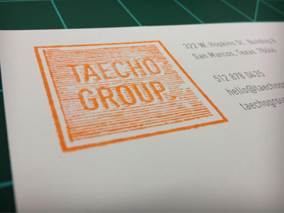 Taecho Group Stamp letterhead paper system stamp
