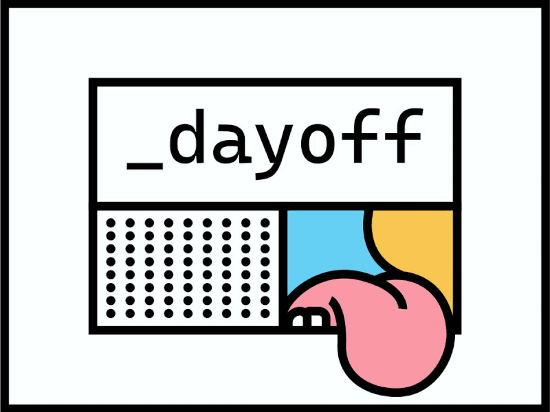_dayoff | logo concept branding gif graphic design illustration logo logotype typography vector
