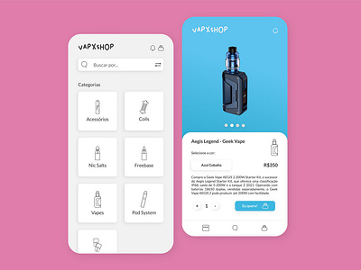 vapxshop | UI + Iconography