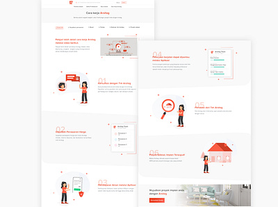 How It Works Page app clean design home howitworks illustration ui website
