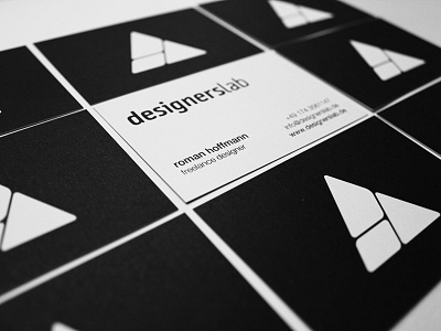 Business Card designerslab black black white business business card card contact corporate design designer freelance hannover identity inspiration logo logodesign typo white