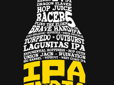 CalifornIPA beer t shirt typography