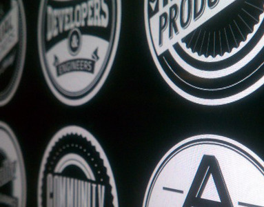 Career Badges badge badges circle typography vintage