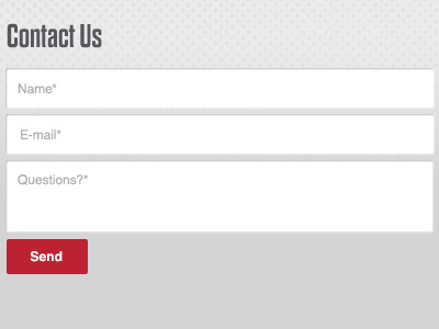 Footer Contact Form contact footer form