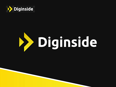 Diginside | Logo branding design digital firstshot flat icon logo mark minimal minimalist vector