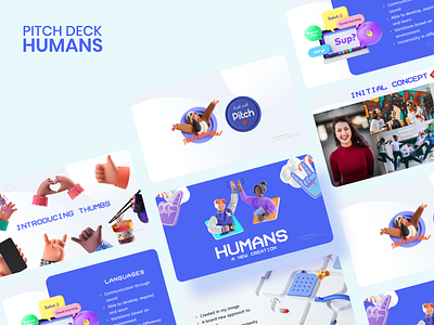 Humans | Pitch x Dribbble Playoff design humans pitch presentation user interface
