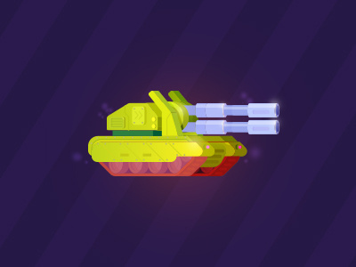 Tank #2 character game gradient illustration tank vector