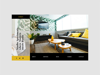 Real Estate Website apartment design interior landing page ui uiux user interface ux web design website
