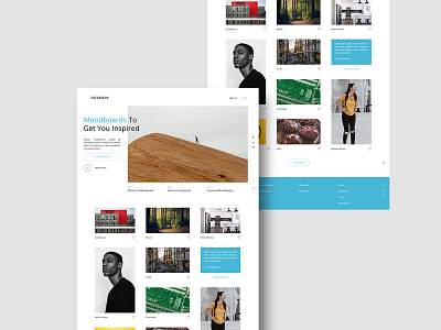 IdeaBook Website design landing page pinterest ui uiux user interface ux web design website