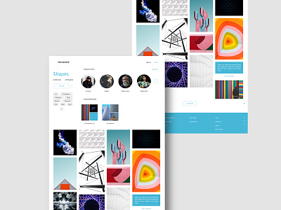 Ideabook Topic Page design landing page pinterest ui uiux user interface ux web design website