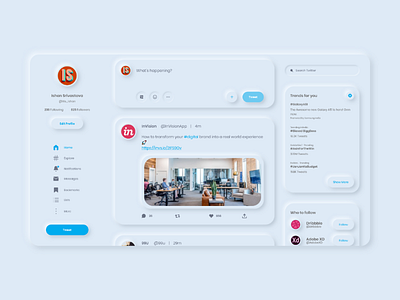Twitter Neumorphic Redesign