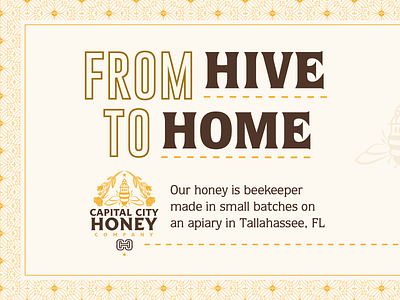 Capital City Honey Company - Brand & Package Design candle capital flower hive home honey honeybee logo star