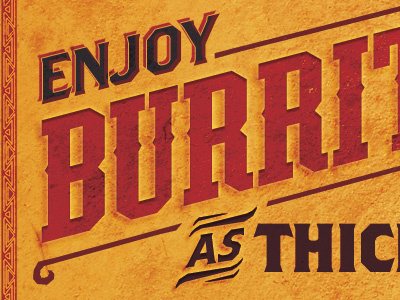 Mexican Restaurant Billboard billboard texture typography