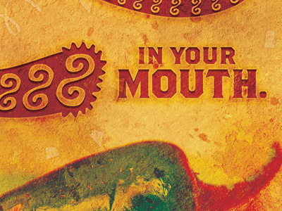 Mexican Restaurant Poster poster texture typography