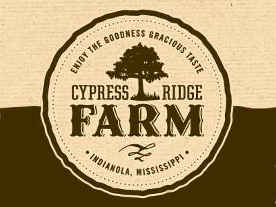 Cypress Ridge Farm Logo branding logo