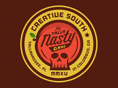 Creative South 2015 badge columbus creative south creativesouth cs15 gang peach skull south tallahassee