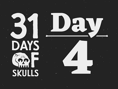 Day 4 - 31 Days of Skulls 31daysofskulls halloween skull