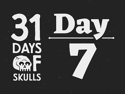 Day 7 - 31 Days of Skulls 31daysofskulls halloween skull