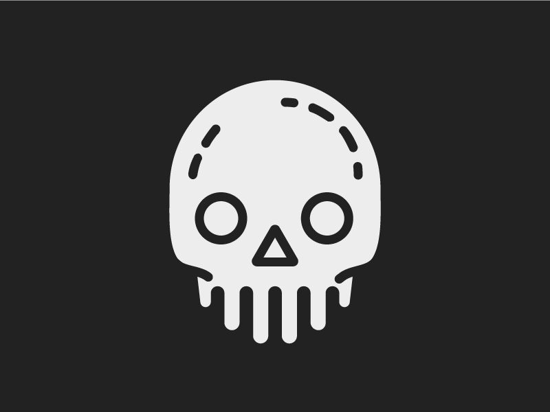 Skull 14 - 31 Days of Skulls by Eric Thomas for UnderStory on Dribbble