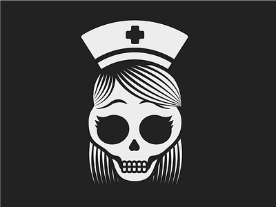 Skull 16 - 31 Days of Skulls 31daysofskulls halloween help medical nurse skull