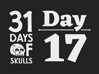 Day 17 - 31 Days of Skulls 31daysofskulls halloween skull