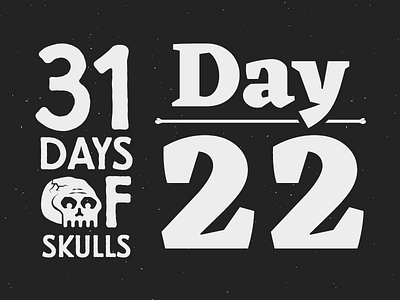 Day 22 - 31 Days of Skulls 31daysofskulls halloween skull