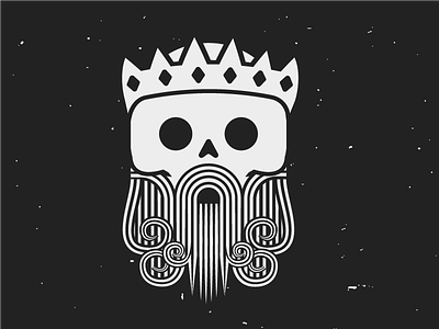 Skull 22 - 31 Days of Skulls 31daysofskulls bones crown game of thrones got halloween king skull
