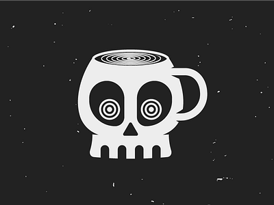 Skull 24 - 31 Days of Skulls 31daysofskulls brew caffeine halloween illustration mug skull