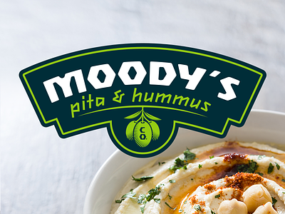 Moody's Pita & Hummus Brand Design branding food greek hummus identity lebanese logo olives pita restaurant typography