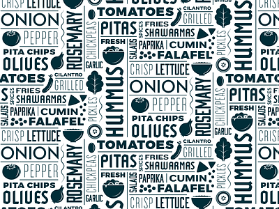Moody's Pita & Hummus Type Tile branding food greek hummus identity lebanese logo olives pita restaurant typography