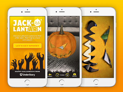 Jack-O'LantARn App app ar halloween ios jackolantern ui
