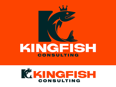 Kingfish Consulting crown fish k kingfish type typography