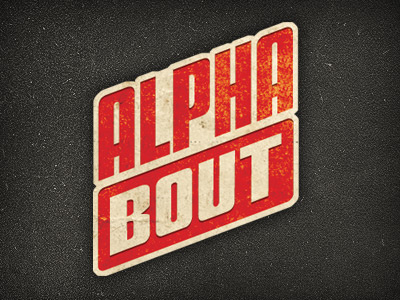 Alphabout Logo logo texture tumblr typography