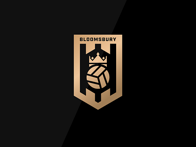 Bloomsbury Football Academy Badge badge badge design ball black branding crown design football football badge gold illustration logo london vector