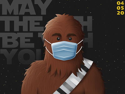 May the 4th be with you all design illustration may starwars vector
