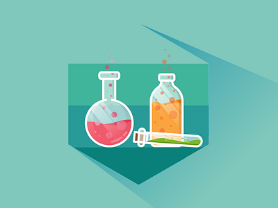 Chemistry Hexagon Icon design icon illustrator