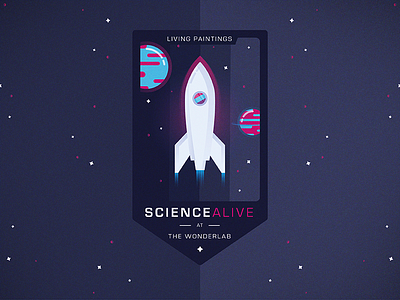 Science Alive Logo | Charity Event (V1) badge design concept design logo