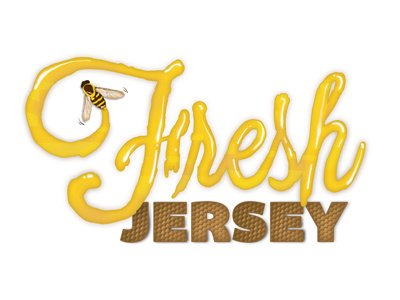Fresh Jersey brand design honey logo meetup new jersey
