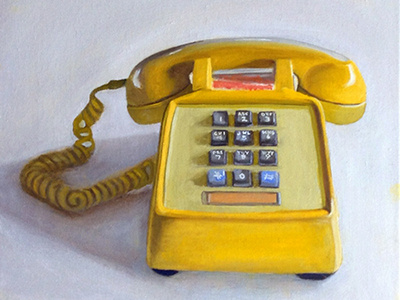 Phone painting phone retro vintage