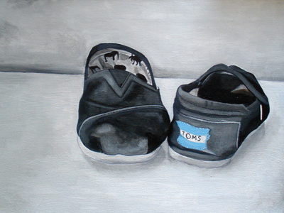 Toms acrylic painting shoes toms