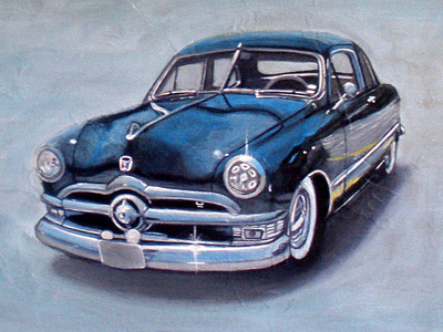 Car Painting automobile car classic ford old vintage