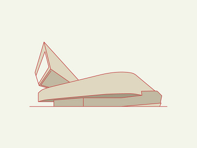 MAXXI, Roma icon illustration italy maxxi modern art museum museum roma