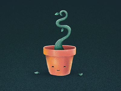 Growth grow growth illustration plant potted plant procreate