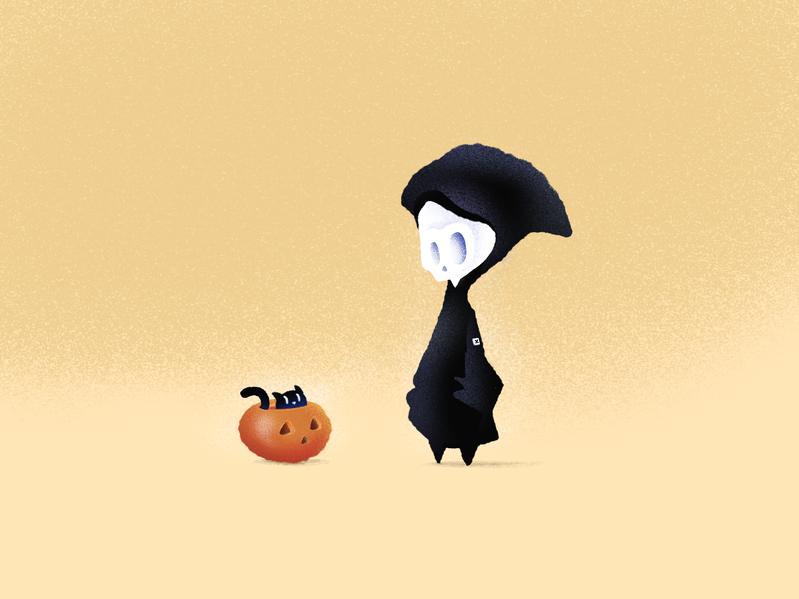 death-and-kitty-halloween-by-doryan-algarra-on-dribbble