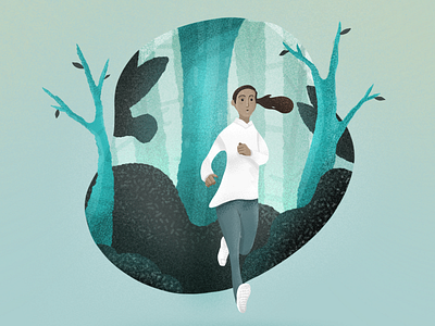 Endurance endurance exercise exercises explore illustration procreate run runner runners running