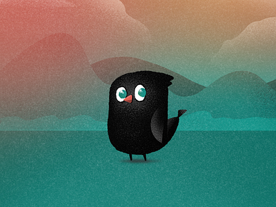 Character Concept: Birdie animal bird bird icon birds black bird drawing illustration procreate raven