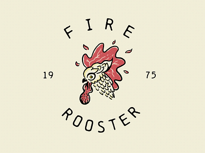 Fire Rooster animal bird birds drawing fire hand drawn illustration phoenix procreate rooster roosters