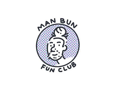 MBFC bun drawing hair hand drawn hipster illustration male man man bun procreate